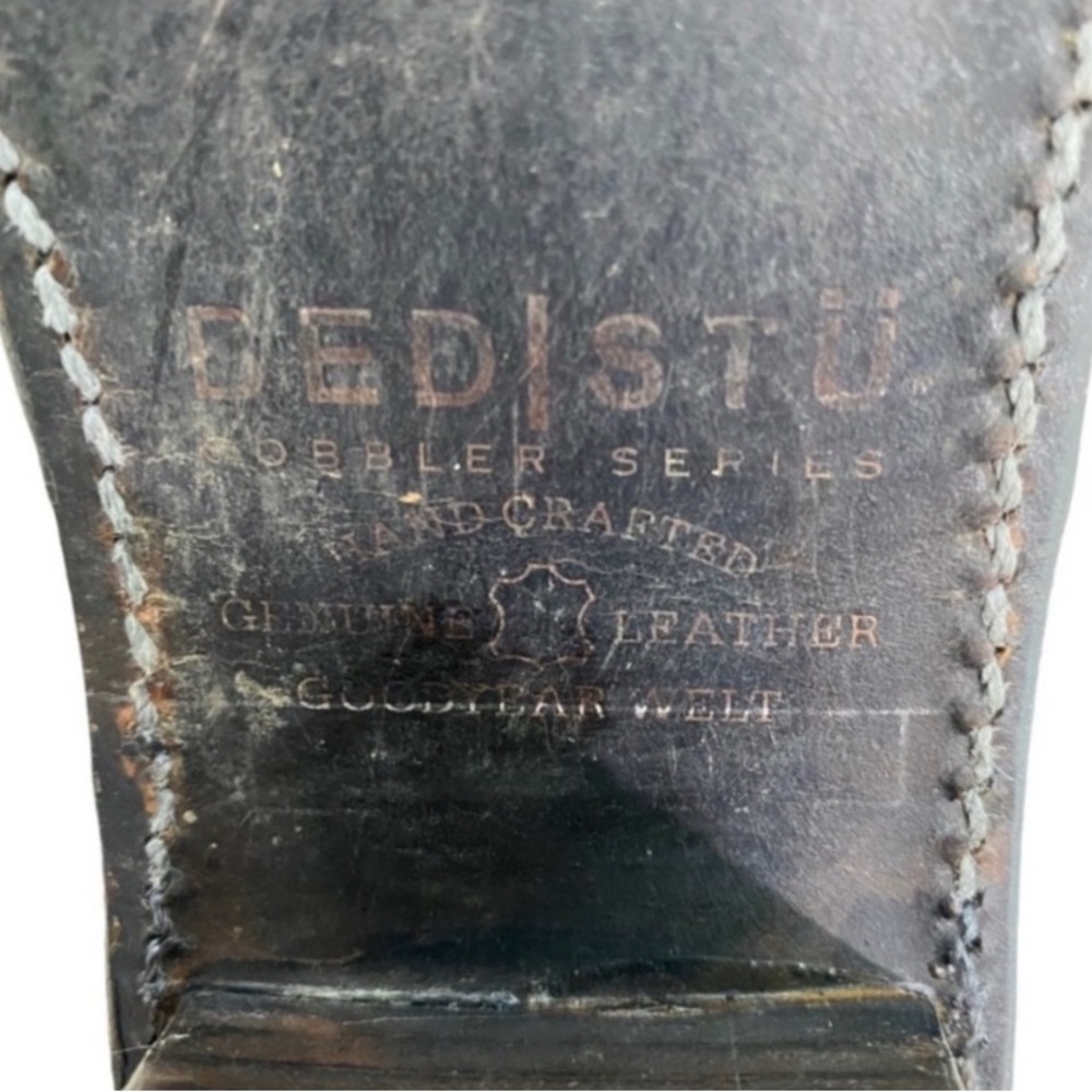 Bed Stu Distressed Leather Cobbler Sonic Bench Made Ankle Heeled Booties Shoes 9 - Picture 13 of 13
